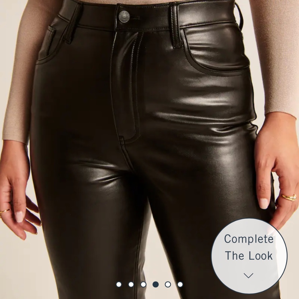 Leather Abercrombie pants